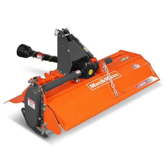 53 in Rotary Tiller,  3 Point Hitch Cat.1,  Chain Drive,  PTO Shaft Included with Shear Bolt,  18-35 HP,  LRT53