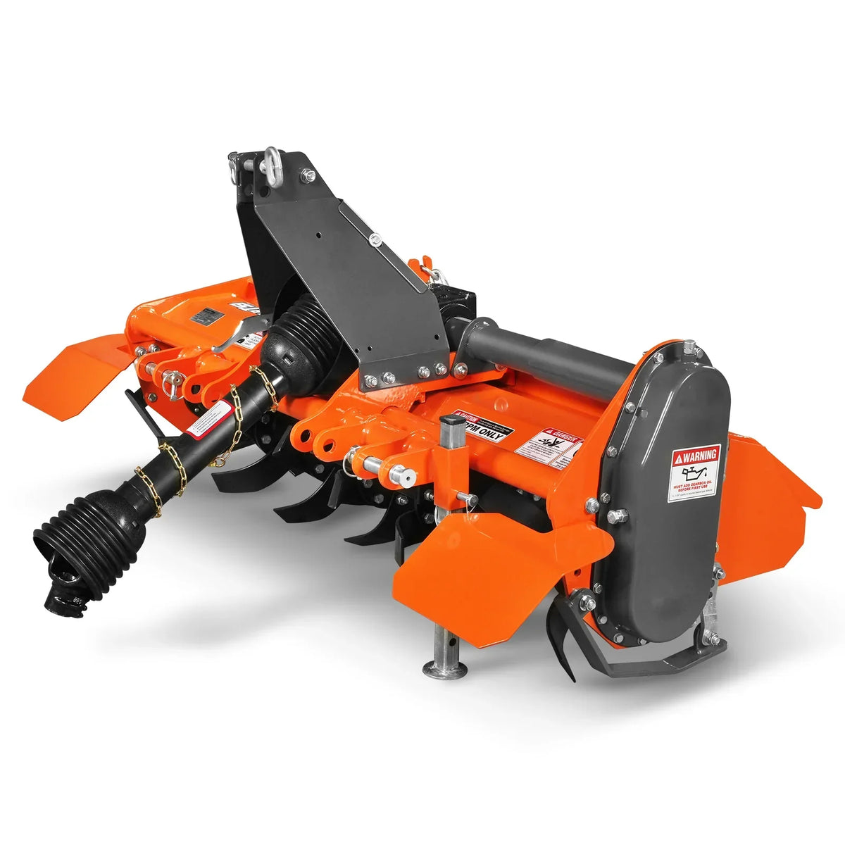 53 in Rotary Tiller,  3 Point Hitch Cat.1,  Chain Drive,  PTO Shaft Included with Shear Bolt,  18-35 HP,  LRT53