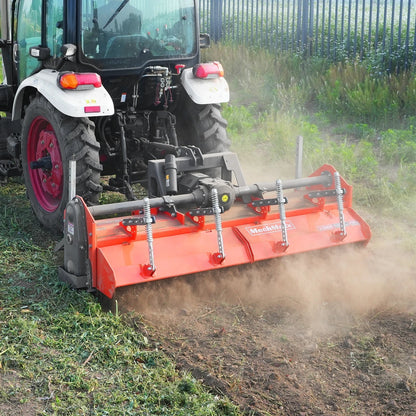 90 in Heavy Duty Rotary Tiller,  3 Point Hitch Cat.2,  Gear Drive,  PTO Shaft Included with Slip Clutch,  50-90 HP,  HRT90