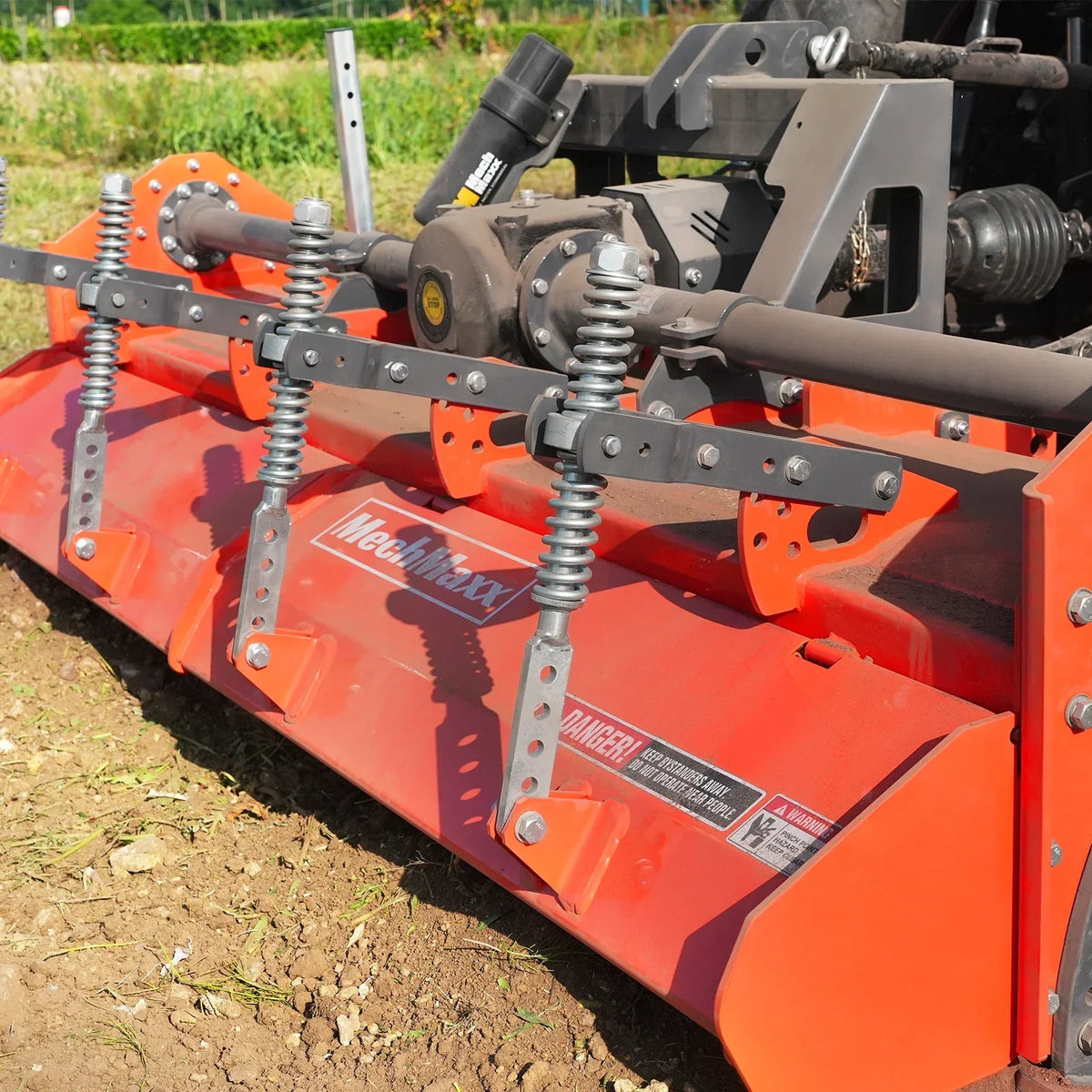 90 in Heavy Duty Rotary Tiller,  3 Point Hitch Cat.2,  Gear Drive,  PTO Shaft Included with Slip Clutch,  50-90 HP,  HRT90
