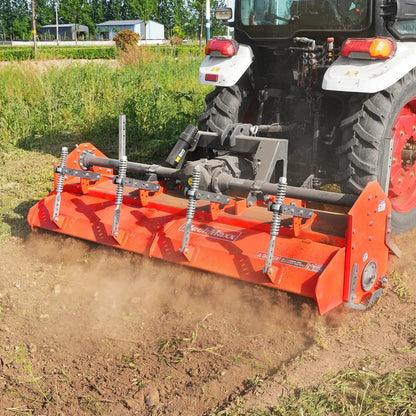 90 in Heavy Duty Rotary Tiller,  3 Point Hitch Cat.2,  Gear Drive,  PTO Shaft Included with Slip Clutch,  50-90 HP,  HRT90