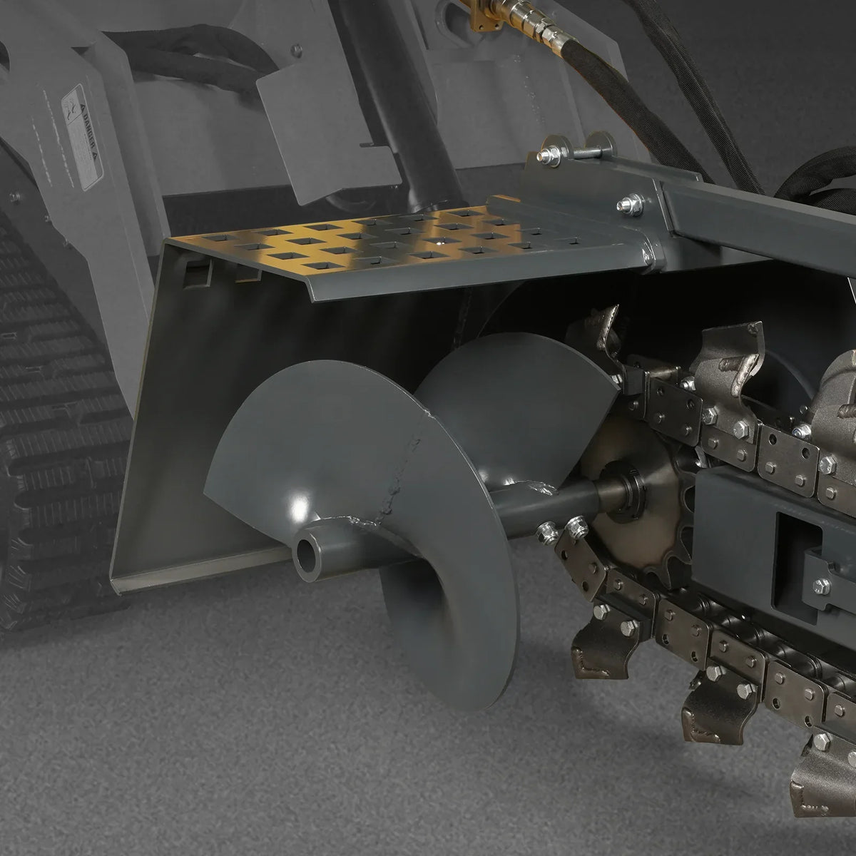 20'' Cutting Depth Mini Skid Steer Trencher