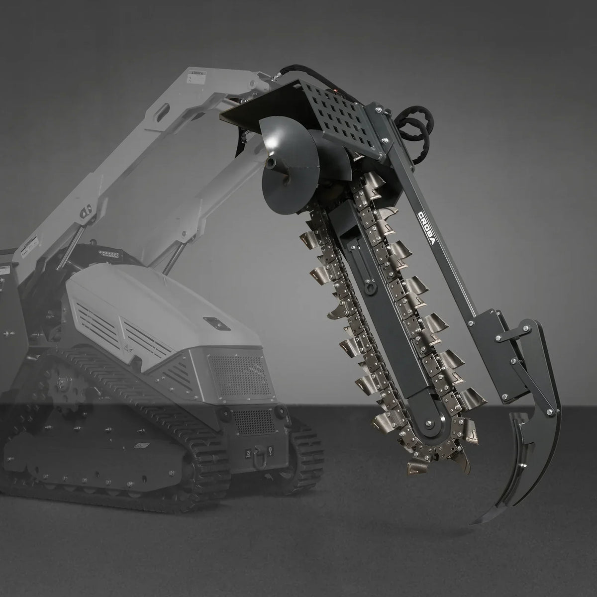20'' Cutting Depth Mini Skid Steer Trencher