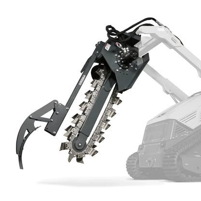 20'' Cutting Depth Mini Skid Steer Trencher