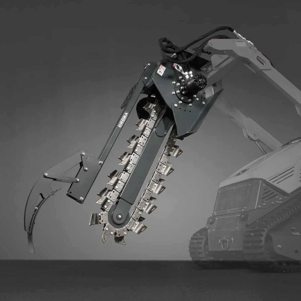 20'' Cutting Depth Mini Skid Steer Trencher