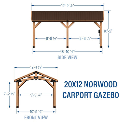 Norwood Carport/Gazebo 20×12