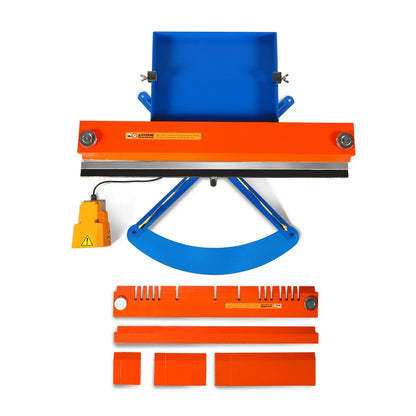 24'' Industrial Magnetic Pan and BOX Heavy Duty Sheet Metal Brake 20 Gauge Capacity Shear Press Brake,  MSMB650E