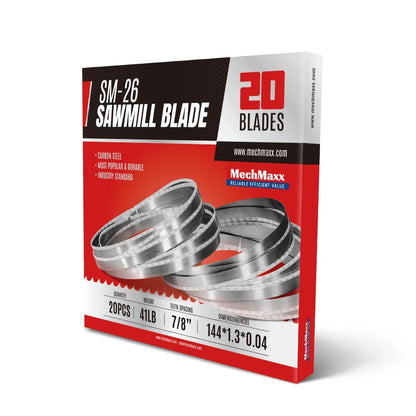 ( 1 Pack / 20 Blades ) SM-26 Sawmill Blade (SKU: 150166; 150166D6; 150166K6）