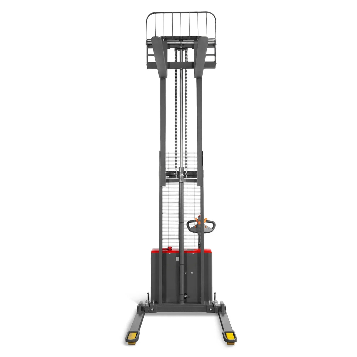 2640lbs Electric Straddle Stacker,  118" Lift,  Adjustable Legs & Forks,  F26-118SLA