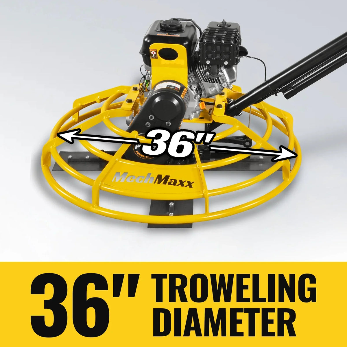 5.8 HP 36 in Walk-Behind Concrete Power Trowel with Blades and Float Pan, PT36Z