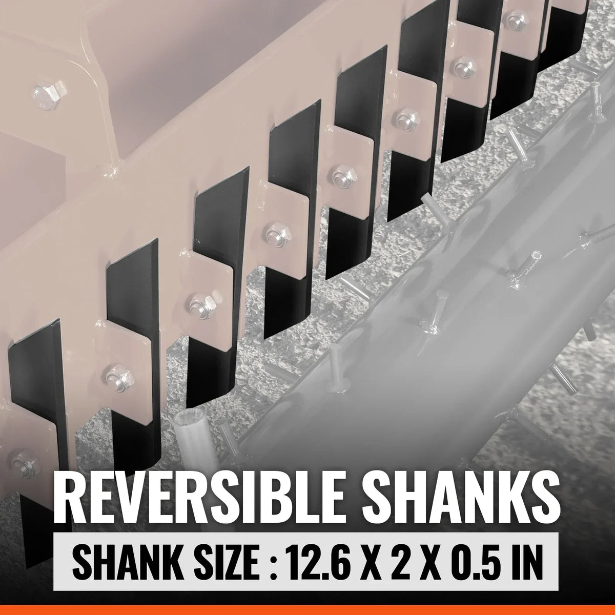 84" Heavy Duty Soil Pulverizer,  Double Spiked Roller,  29 Shanks,  Category 1 and 2,  3 Point Hitch Tractor Attachment,  TSP84D