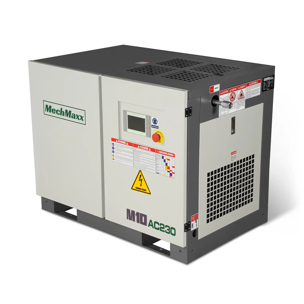 10HP Rotary Screw Air Compressor - 32 CFM,  116 PSI,  230V 3-Phase | Industrial-Grade
