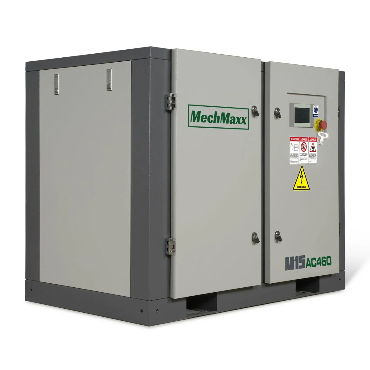 15HP Rotary Screw Air Compressor - 45 CFM,  116 PSI,  460V 3-Phase | Industrial-Grade