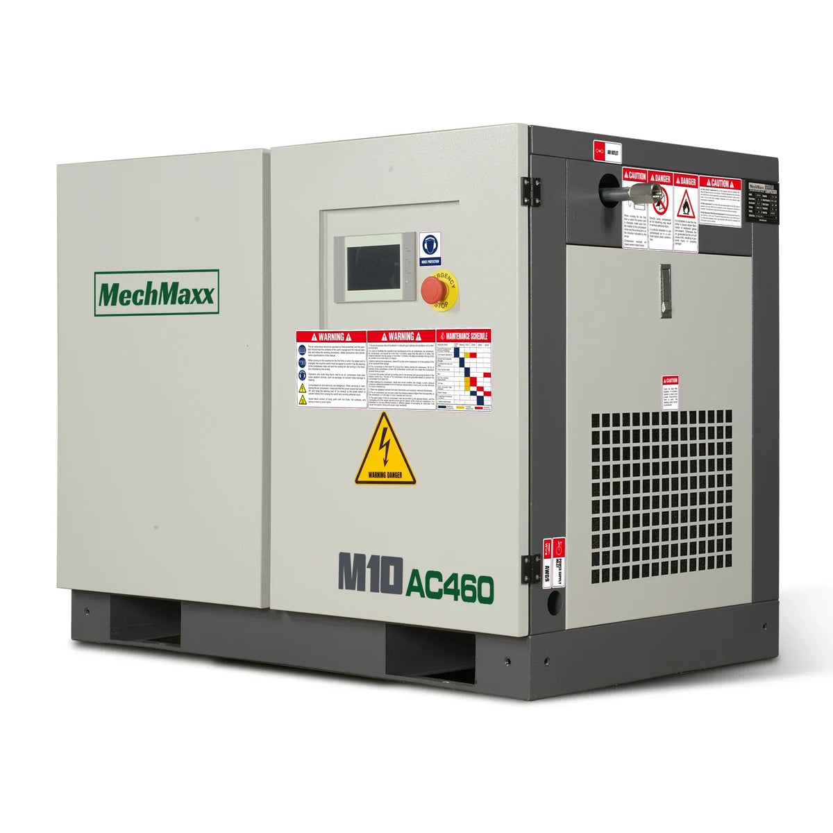 10HP Rotary Screw Air Compressor - 32 CFM,  116 PSI,  460V 3-Phase | Industrial-Grade