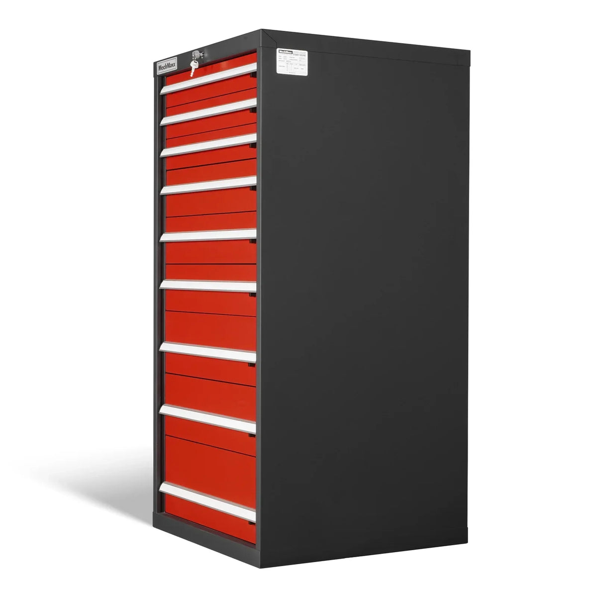 Heavy Duty Modular Drawer Cabinet - 9 Drawer,  59" H x 28.5" W x 28.5" D Tool Storage Organizer,  Steel Construction