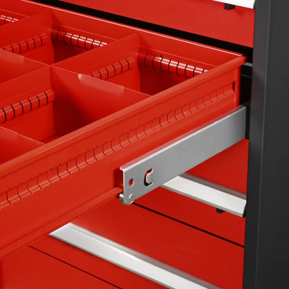 Heavy Duty Modular Drawer Cabinet - 9 Drawer,  59" H x 28.5" W x 28.5" D Tool Storage Organizer,  Steel Construction