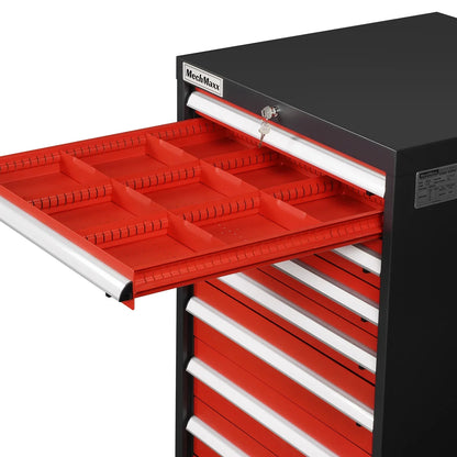 Heavy Duty Modular Drawer Cabinet - 10 Drawer,  59" H x 28.5" W x 28.5" D Tool Storage Organizer,  Steel Construction