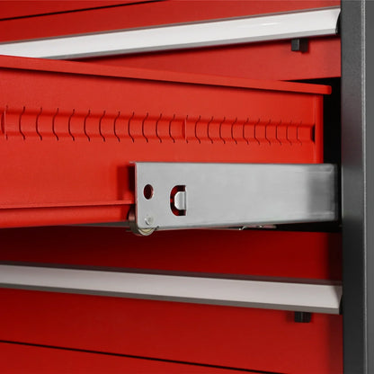 Heavy Duty Modular Drawer Cabinet - 10 Drawer,  59" H x 28.5" W x 28.5" D Tool Storage Organizer,  Steel Construction
