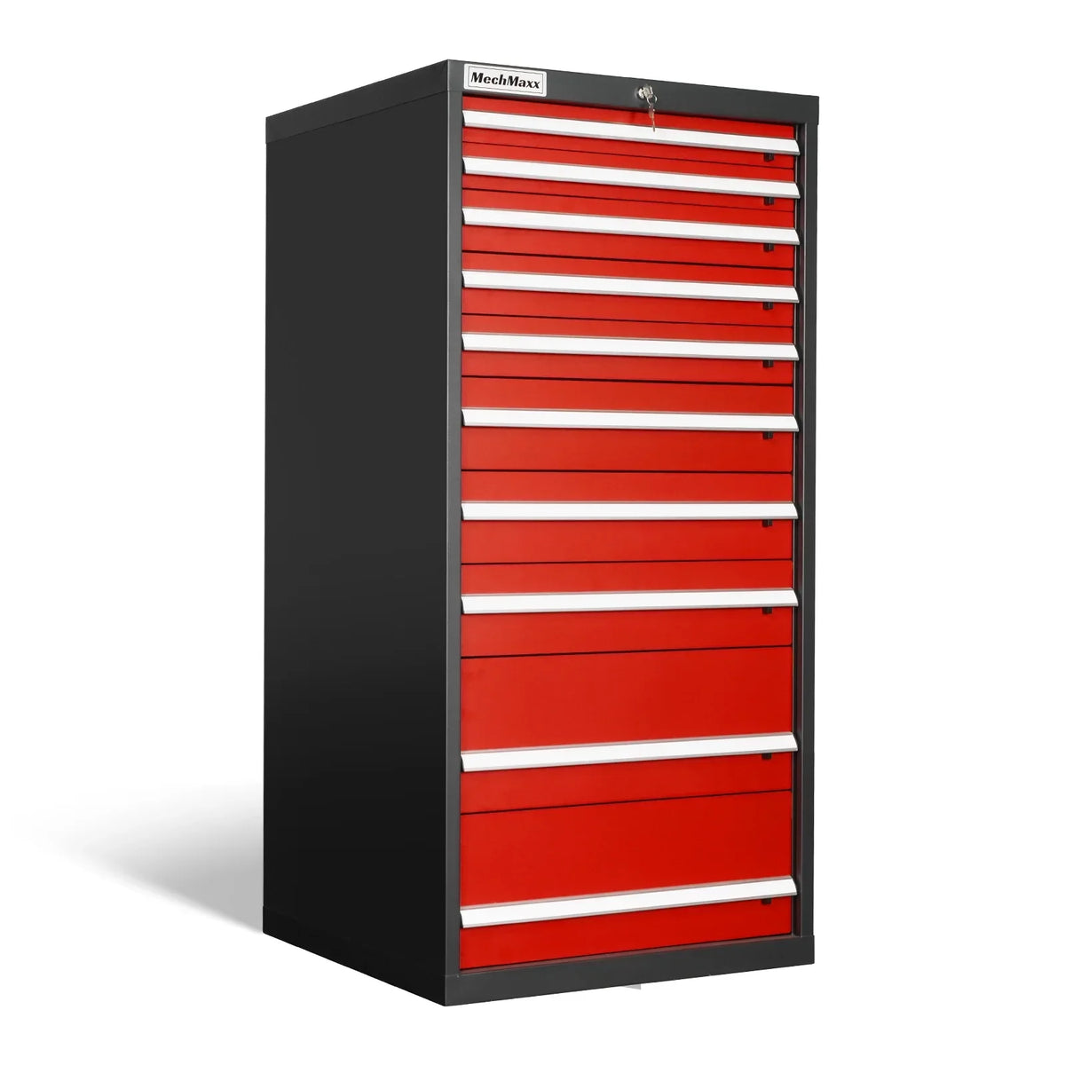 Heavy Duty Modular Drawer Cabinet - 10 Drawer,  59" H x 28.5" W x 28.5" D Tool Storage Organizer,  Steel Construction