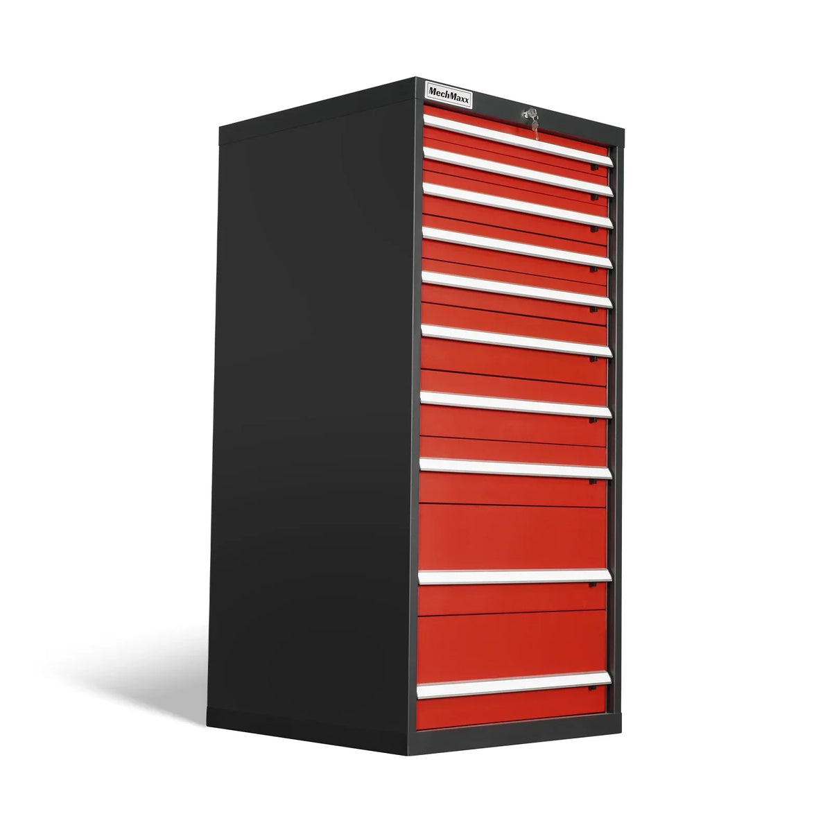 Heavy Duty Modular Drawer Cabinet - 10 Drawer,  59" H x 28.5" W x 28.5" D Tool Storage Organizer,  Steel Construction