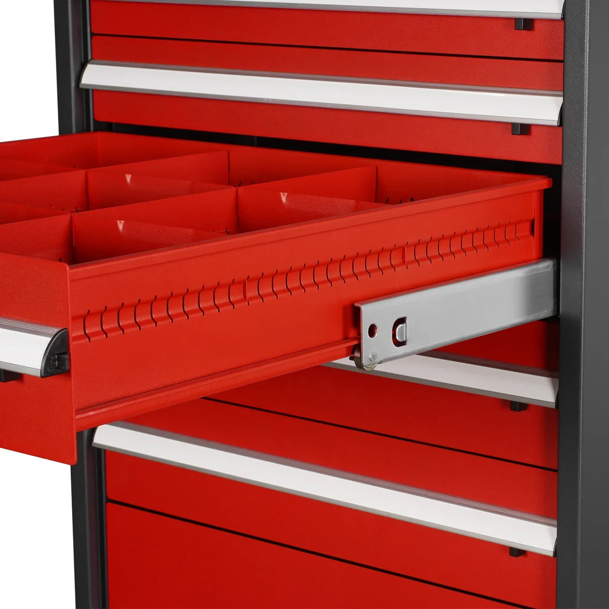 Heavy Duty Modular Drawer Cabinet - 10 Drawer,  59" H x 28.5" W x 28.5" D Tool Storage Organizer,  Steel Construction