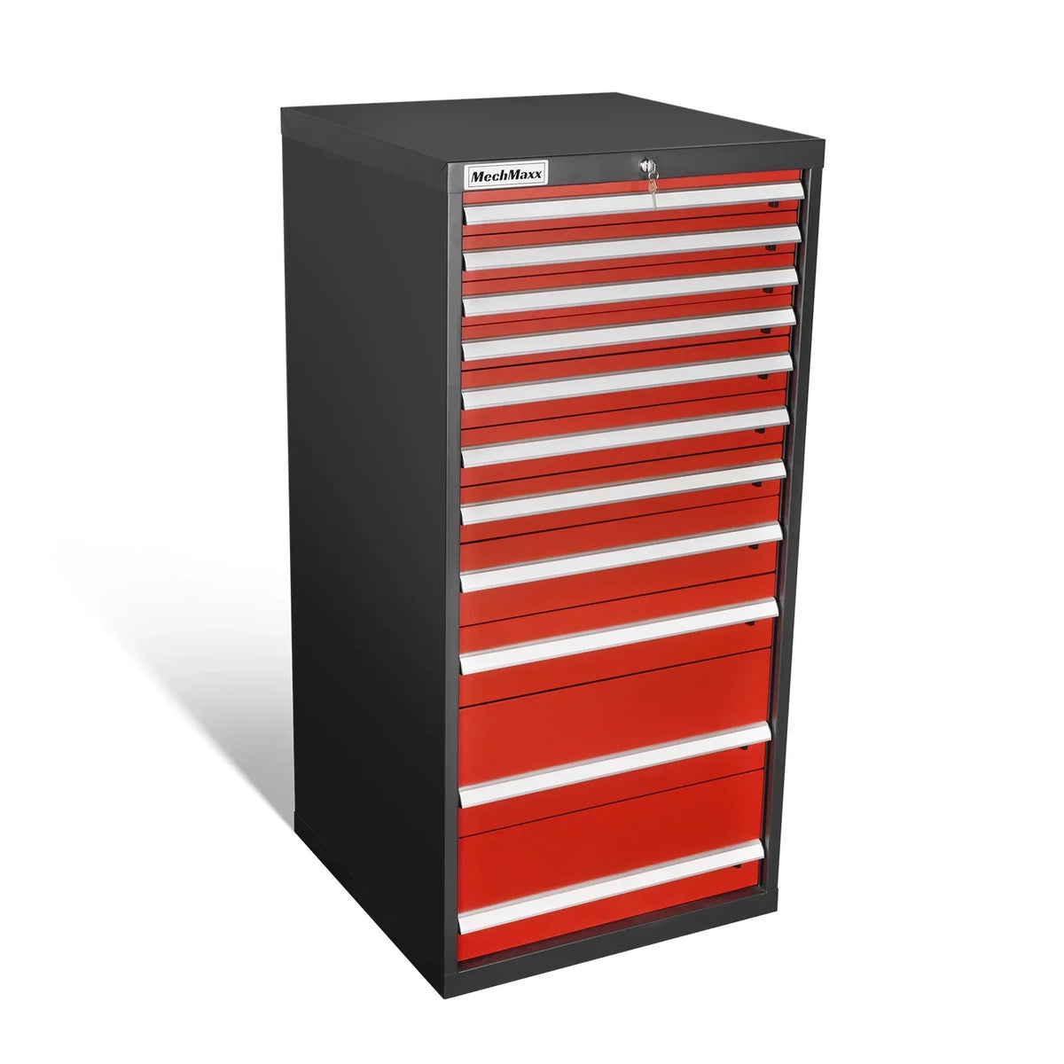 Heavy Duty Modular Drawer Cabinet - 11 Drawer,  59" H x 28.5" W x 28.5" D Tool Storage Organizer,  Steel Construction