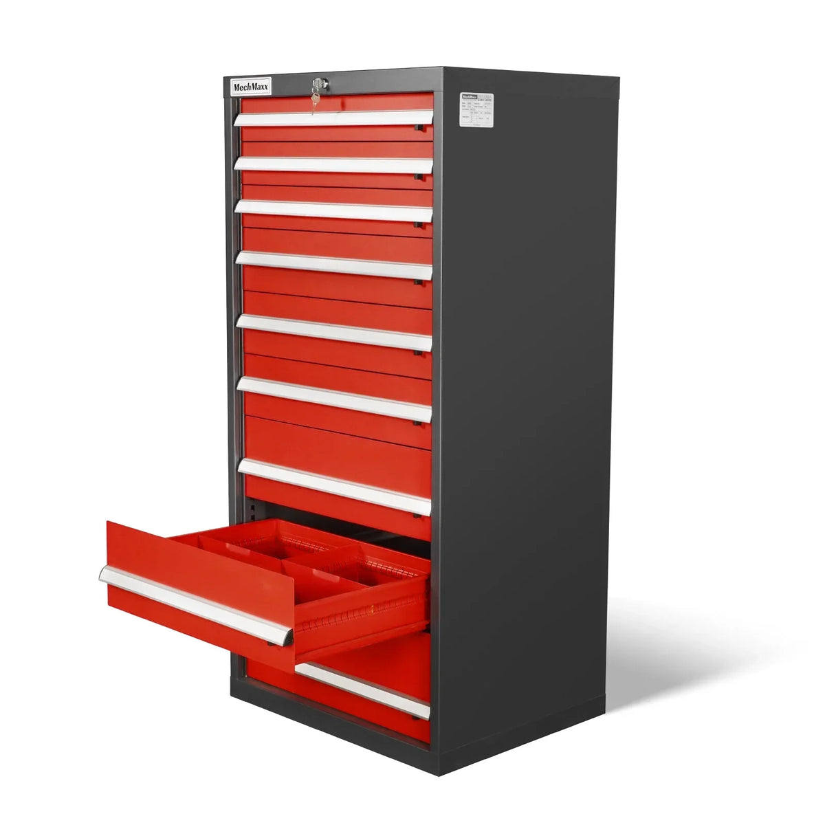 Heavy Duty Modular Drawer Cabinet – 9 Drawer, 59" H x 28.5" W x 22.5" D Tool Storage Organizer, Steel Construction