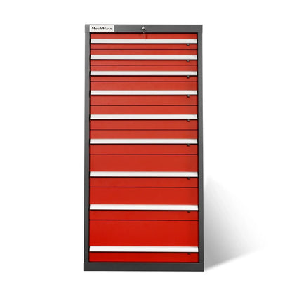 Heavy Duty Modular Drawer Cabinet – 9 Drawer, 59" H x 28.5" W x 22.5" D Tool Storage Organizer, Steel Construction