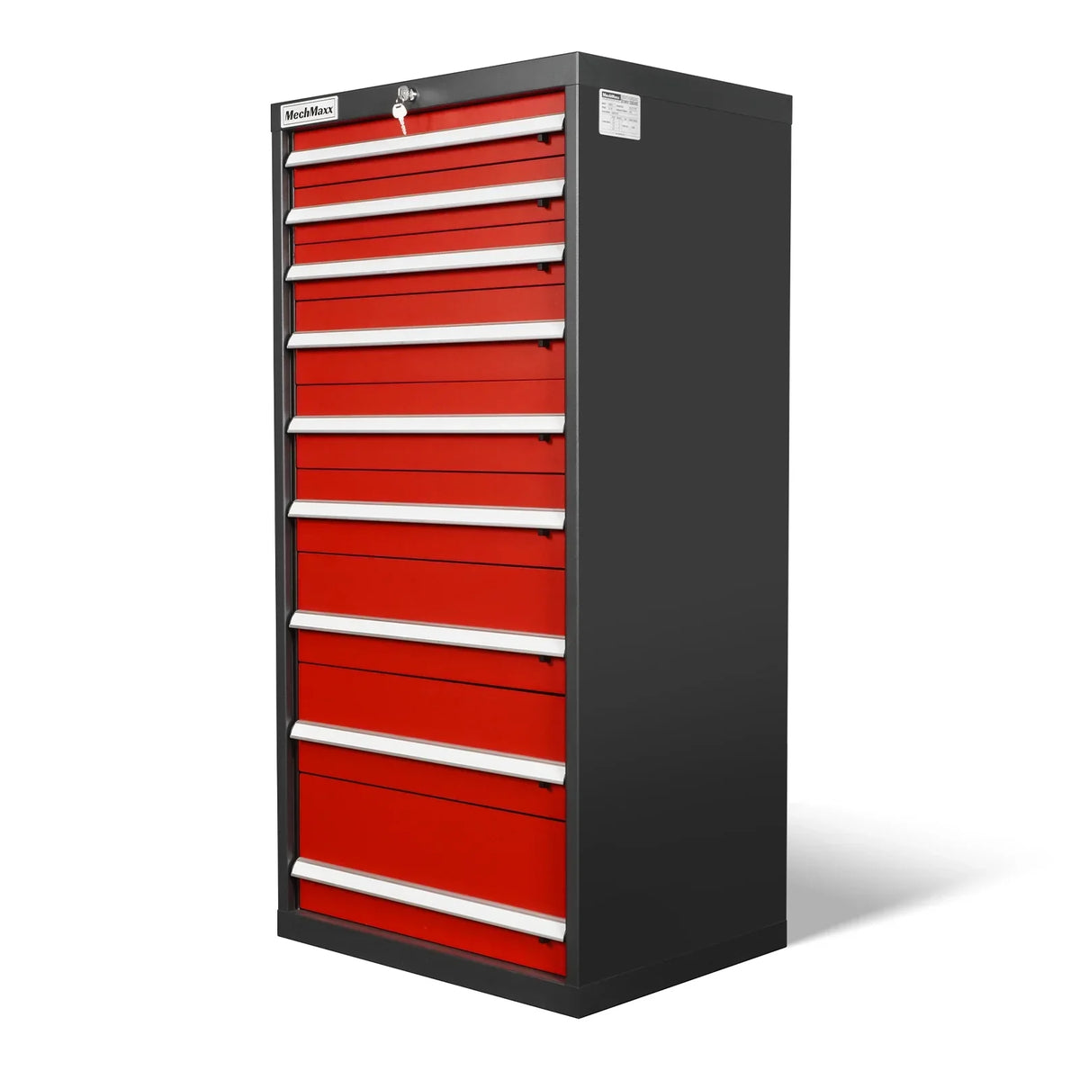 Heavy Duty Modular Drawer Cabinet – 9 Drawer, 59" H x 28.5" W x 22.5" D Tool Storage Organizer, Steel Construction