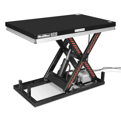 2200lb Capacity Stationary Electric Hydraulic Lift Table ,  51.2" x 32.3" Platform,  39.4" Lift Height , UL Certified Motor,  ELT22