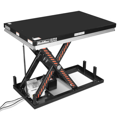 2200lb Capacity Stationary Electric Hydraulic Lift Table ,  51.2" x 32.3" Platform,  39.4" Lift Height , UL Certified Motor,  ELT22