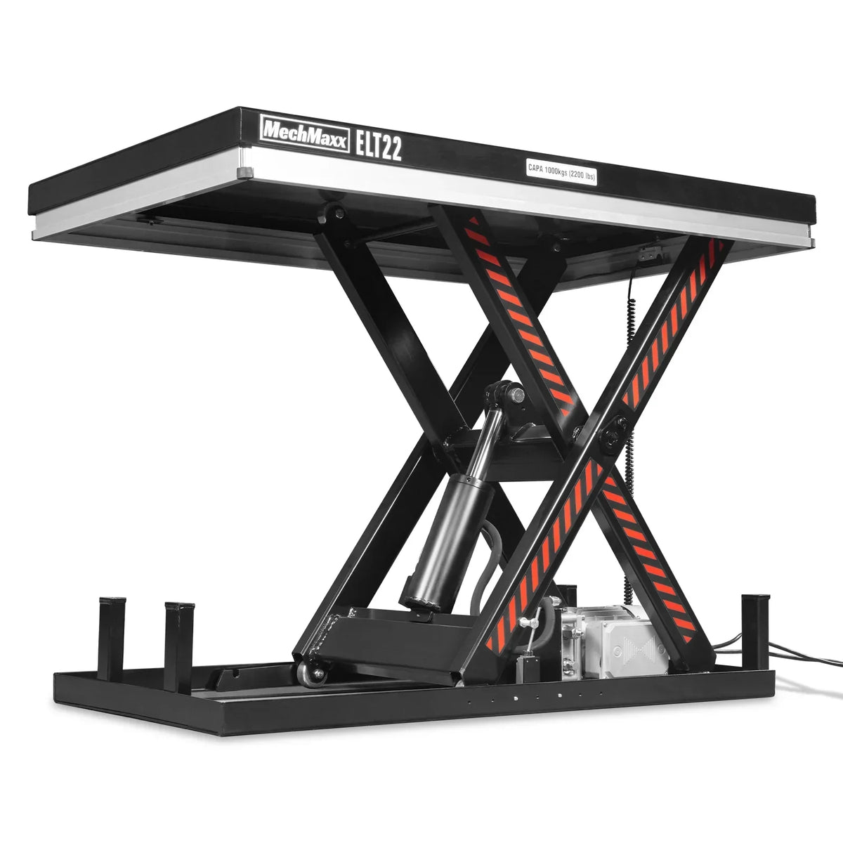 2200lb Capacity Stationary Electric Hydraulic Lift Table ,  51.2" x 32.3" Platform,  39.4" Lift Height , UL Certified Motor,  ELT22