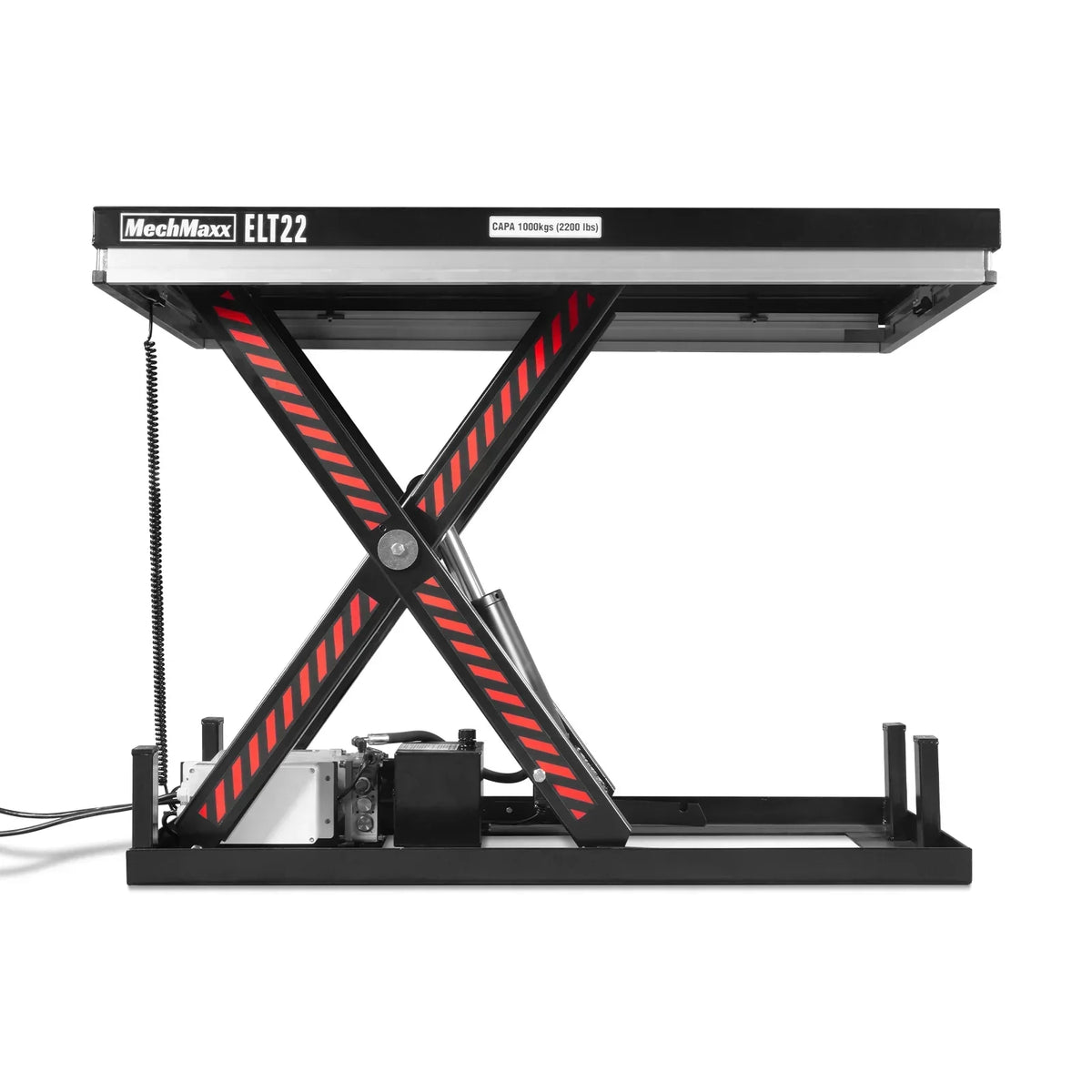 2200lb Capacity Stationary Electric Hydraulic Lift Table ,  51.2" x 32.3" Platform,  39.4" Lift Height , UL Certified Motor,  ELT22
