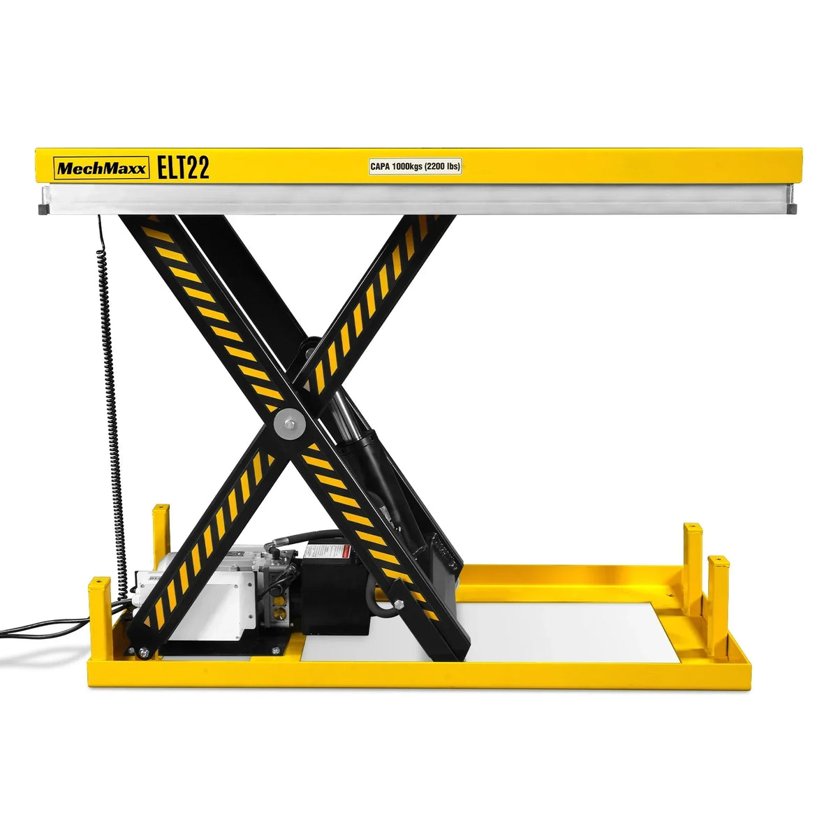 2200lb Capacity Stationary Electric Hydraulic Lift Table ,  51.2" x 32.3" Platform,  39.4" Lift Height , UL Certified Motor,  ELT22