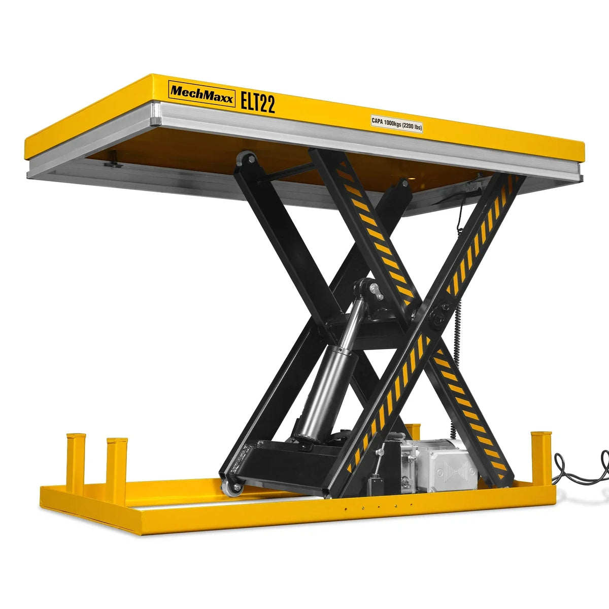 2200lb Capacity Stationary Electric Hydraulic Lift Table ,  51.2" x 32.3" Platform,  39.4" Lift Height , UL Certified Motor,  ELT22