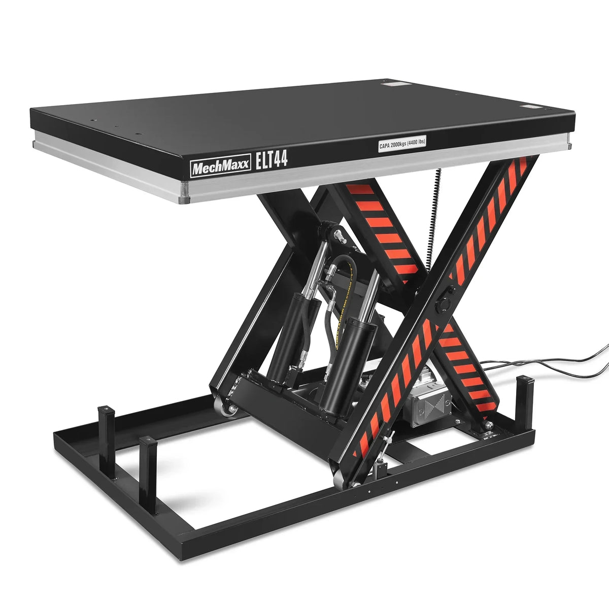 4400lbs Capacity Stationary Powered Hydraulic Lift Table,  51.2" x 33.5" Platform,  41.3" Lift Height,  UL Certified Motor,  ELT44