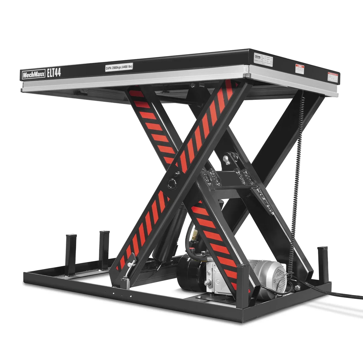 4400lbs Capacity Stationary Powered Hydraulic Lift Table,  51.2" x 33.5" Platform,  41.3" Lift Height,  UL Certified Motor,  ELT44