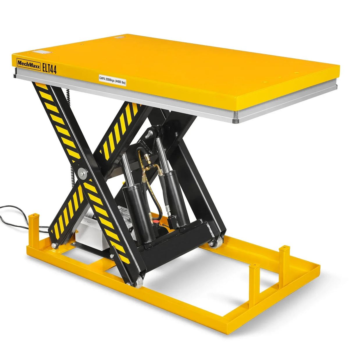 4400lbs Capacity Stationary Powered Hydraulic Lift Table,  51.2" x 33.5" Platform,  41.3" Lift Height,  UL Certified Motor,  ELT44
