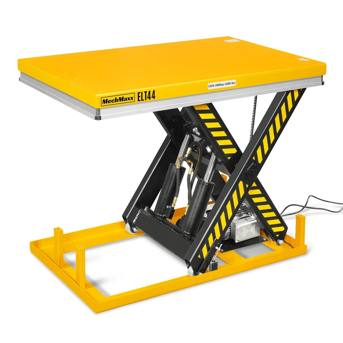 4400lbs Capacity Stationary Powered Hydraulic Lift Table,  51.2" x 33.5" Platform,  41.3" Lift Height,  UL Certified Motor,  ELT44