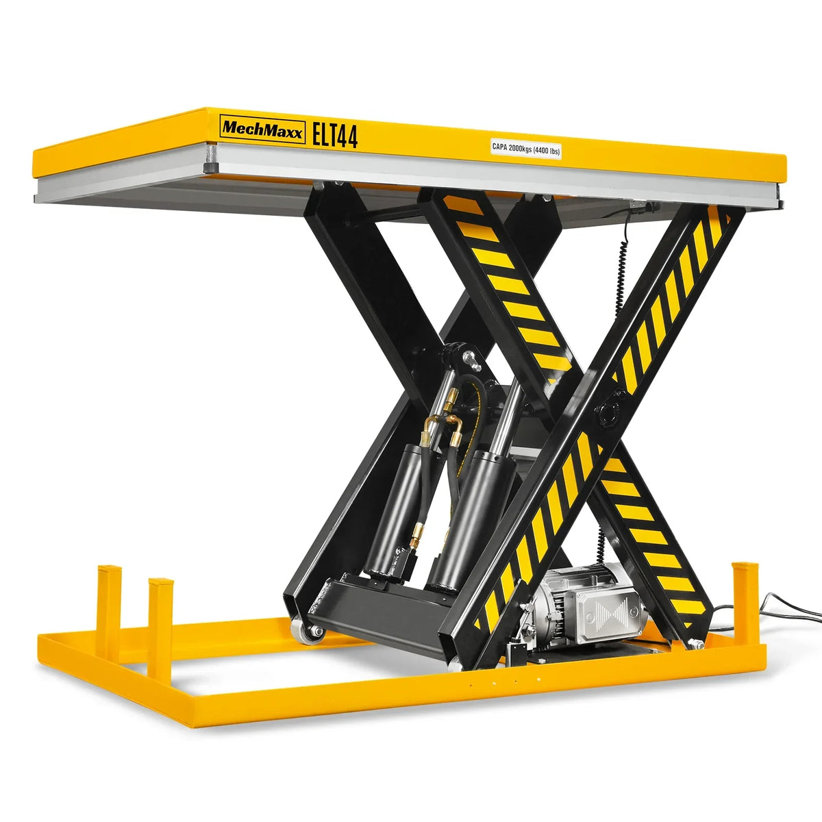4400lbs Capacity Stationary Powered Hydraulic Lift Table,  51.2" x 33.5" Platform,  41.3" Lift Height,  UL Certified Motor,  ELT44