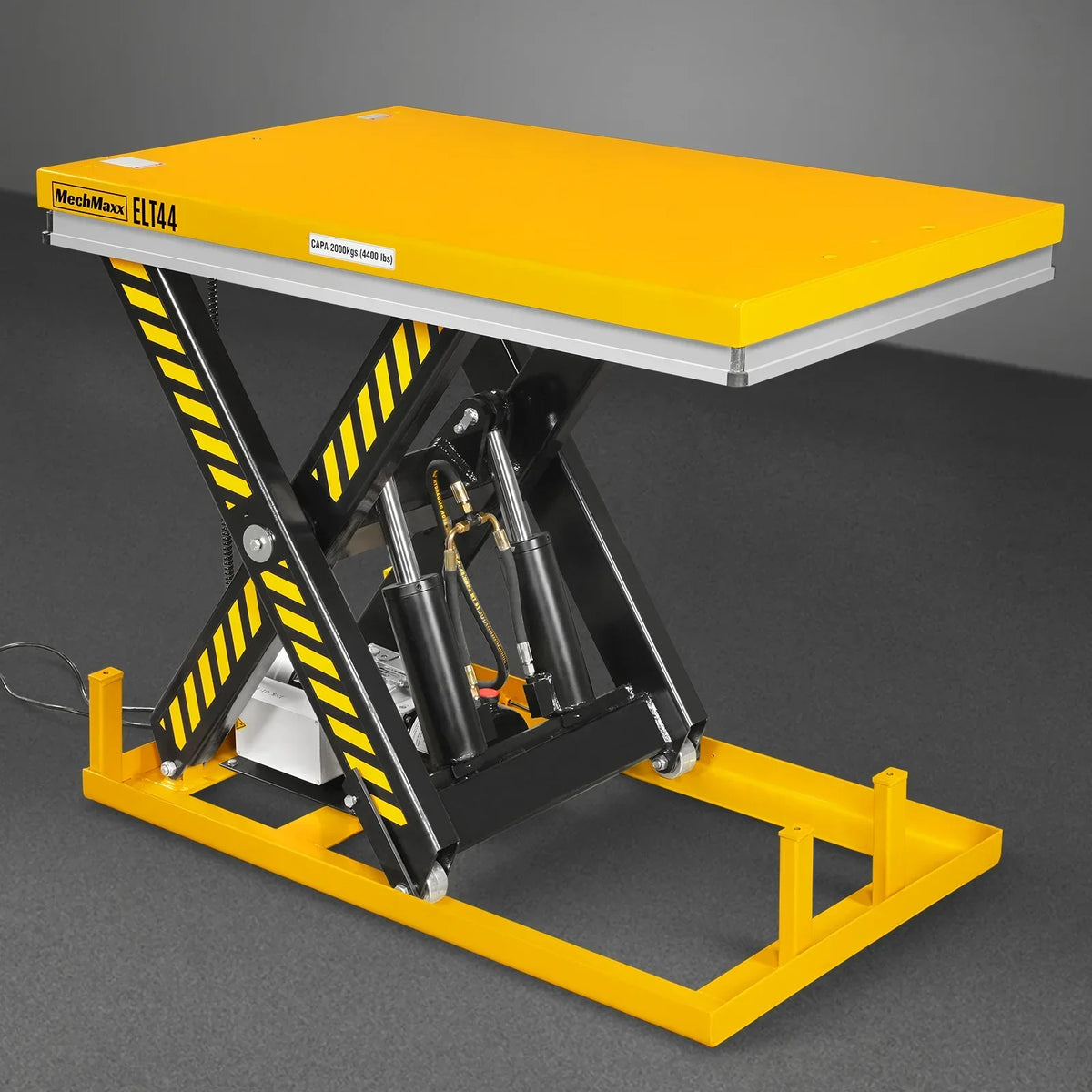 4400lbs Capacity Stationary Powered Hydraulic Lift Table,  51.2" x 33.5" Platform,  41.3" Lift Height,  UL Certified Motor,  ELT44