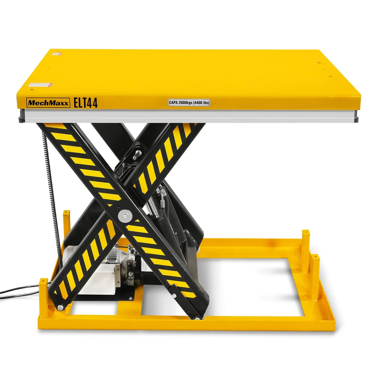 4400lbs Capacity Stationary Powered Hydraulic Lift Table,  51.2" x 33.5" Platform,  41.3" Lift Height,  UL Certified Motor,  ELT44