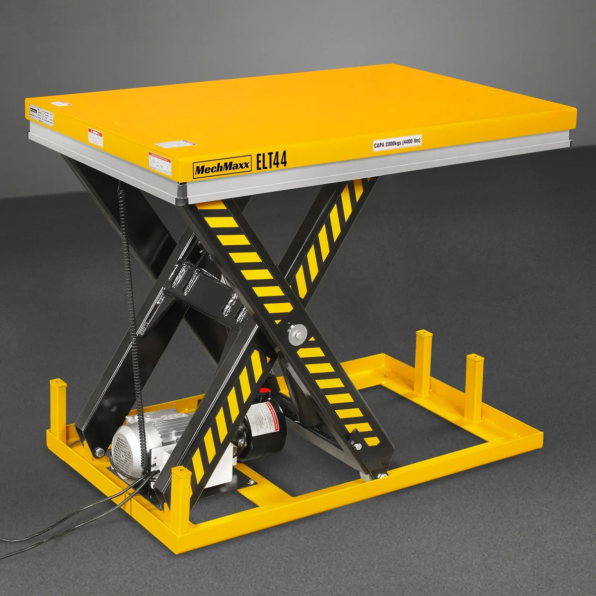 4400lbs Capacity Stationary Powered Hydraulic Lift Table,  51.2" x 33.5" Platform,  41.3" Lift Height,  UL Certified Motor,  ELT44