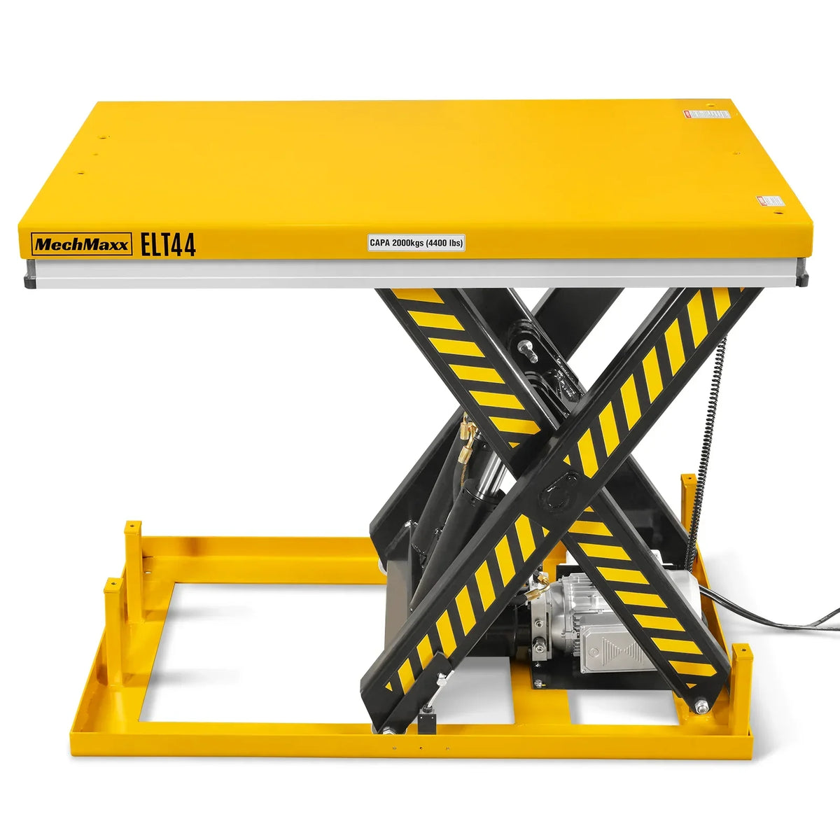 4400lbs Capacity Stationary Powered Hydraulic Lift Table,  51.2" x 33.5" Platform,  41.3" Lift Height,  UL Certified Motor,  ELT44