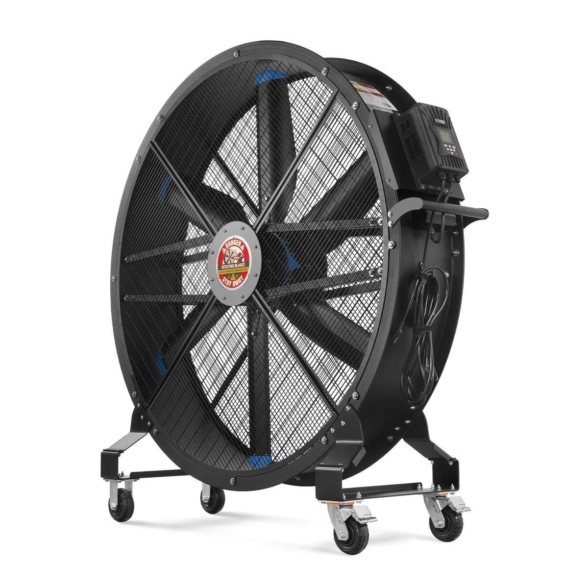 59" Portable Industrial Fan with Variable High-Efficiency PMSM Motor,Mobile High Volume Floor Fan for Warehouse,Workshop & Gym