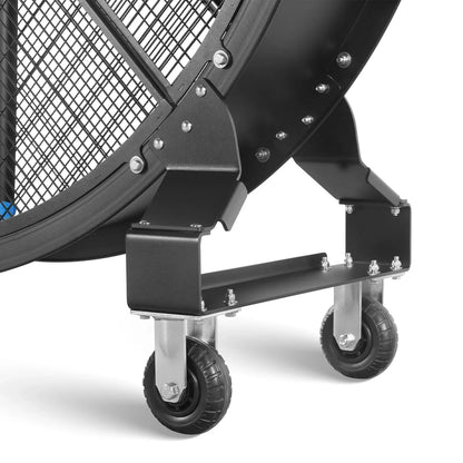 59" Portable Industrial Fan with Variable High-Efficiency PMSM Motor,Mobile High Volume Floor Fan for Warehouse,Workshop & Gym