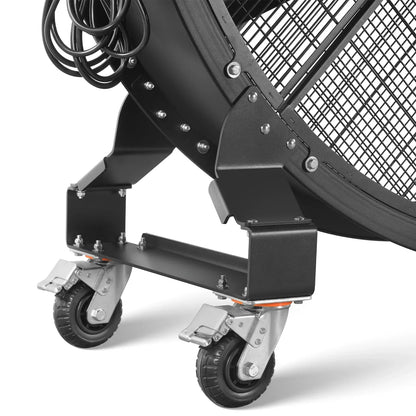 59" Portable Industrial Fan with Variable High-Efficiency PMSM Motor,Mobile High Volume Floor Fan for Warehouse,Workshop & Gym