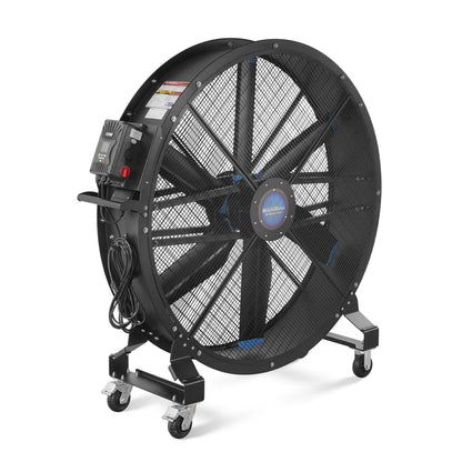 59" Portable Industrial Fan with Variable High-Efficiency PMSM Motor,Mobile High Volume Floor Fan for Warehouse,Workshop & Gym