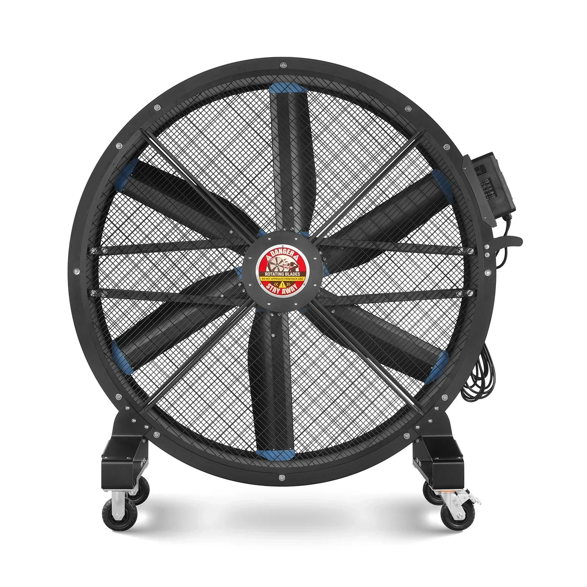 59" Portable Industrial Fan with Variable High-Efficiency PMSM Motor,Mobile High Volume Floor Fan for Warehouse,Workshop & Gym