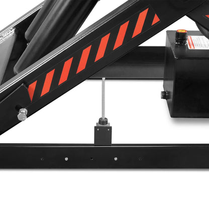 2200 lbs Capacity Stationary Electric Hydraulic Double Scissor Lift Table - 51.2" x 32.3" Platform,  70.1" Lift Height,  UL Certified Motor,  ELTD22